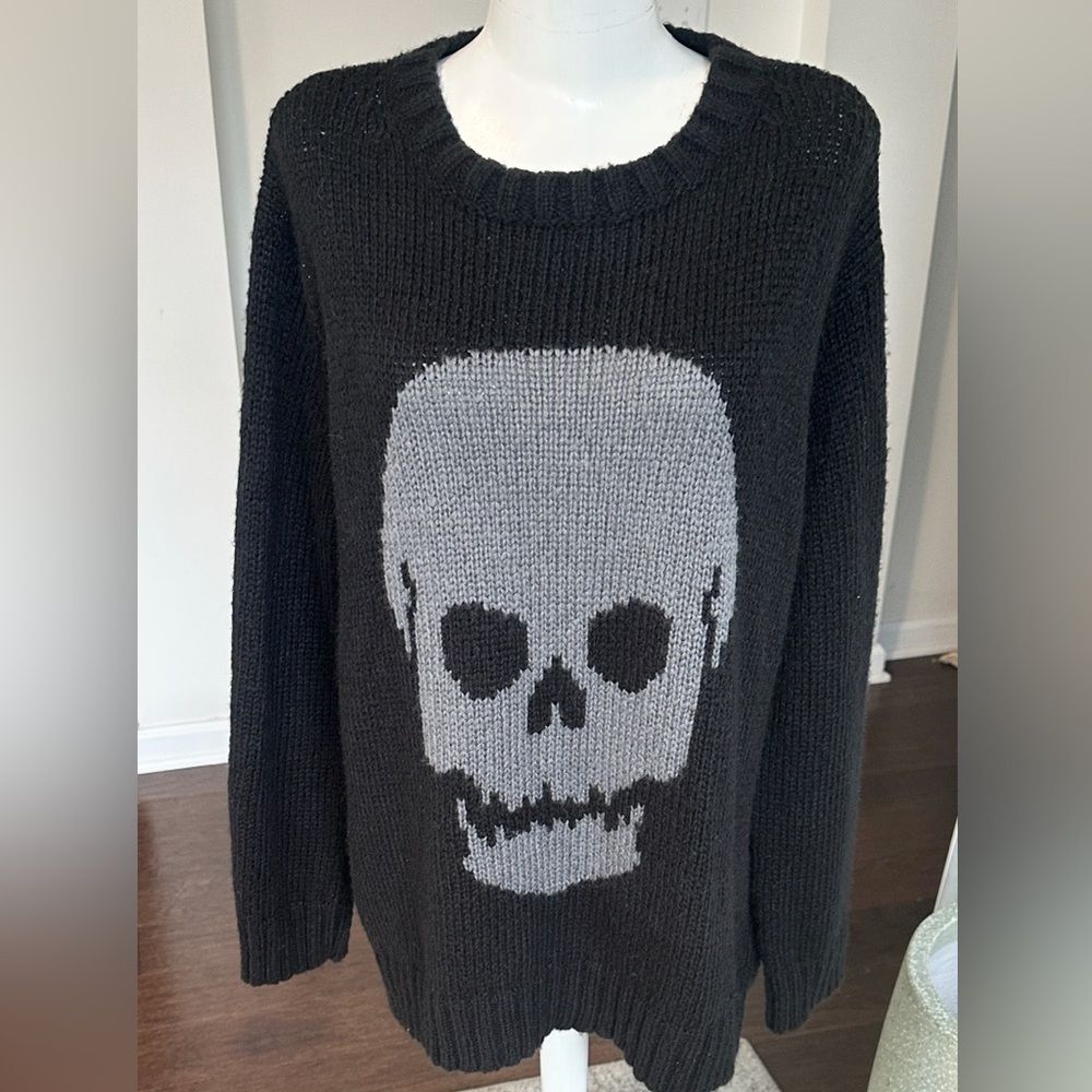 Wooden Ships Knit Skull Sweater M/L
